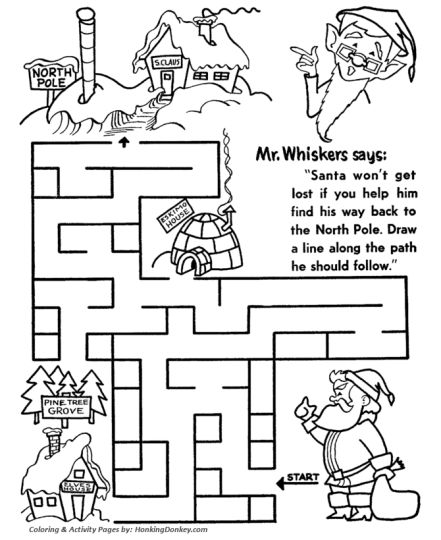 Christian christmas maze